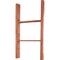 Ekena Millwork 19"W x 36"H x 3 1/2"D Vintage Farmhouse 2 Rung Ladder, Barnwood Decor Collection, Salvage Red DECR019X036X04LDRRD - alternate 5